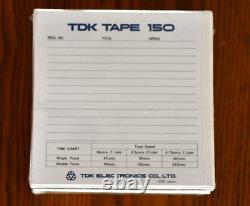 Tdk Tape 150 7 Reels (5 Each Brand New Sealed)