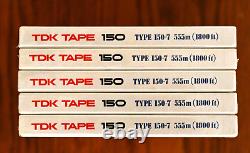 Tdk Tape 150 7 Reels (5 Each Brand New Sealed)