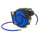 Wolf Air 10m Retractable Air Hose Reel ¼ BSP 8mm Bore Mounting Kit Auto Stop