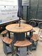 Wooden cable reel table And Stools